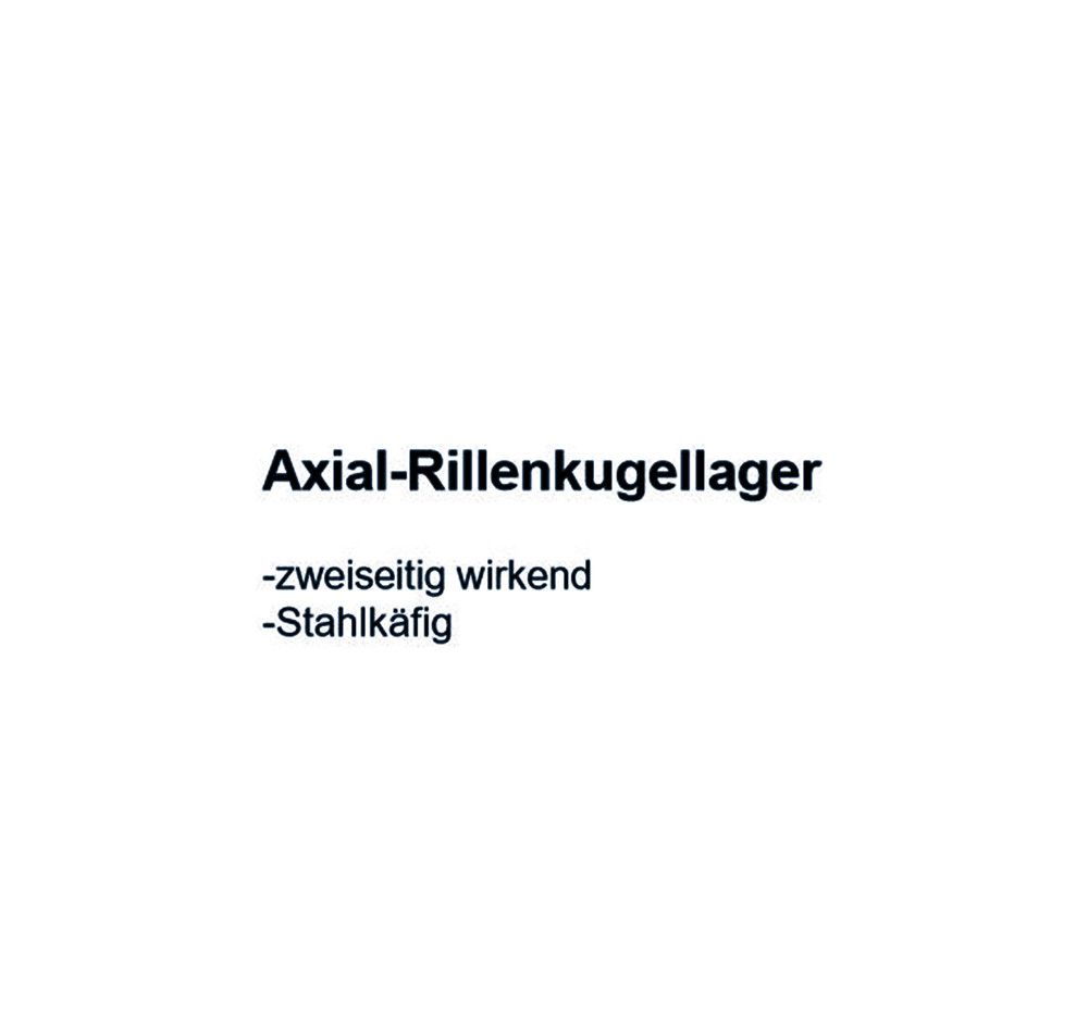 SKF - Axial-Rillenkugellager 52206