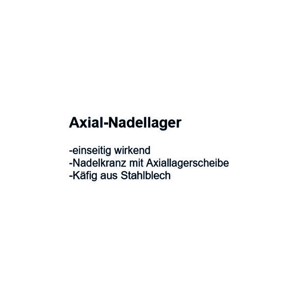 INA Axial-Nadellager AXW25