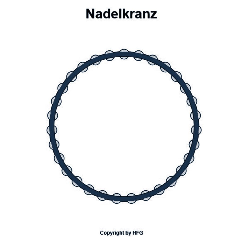 INA - Nadelkränze K32-40-42 -ZW-TV/0-7