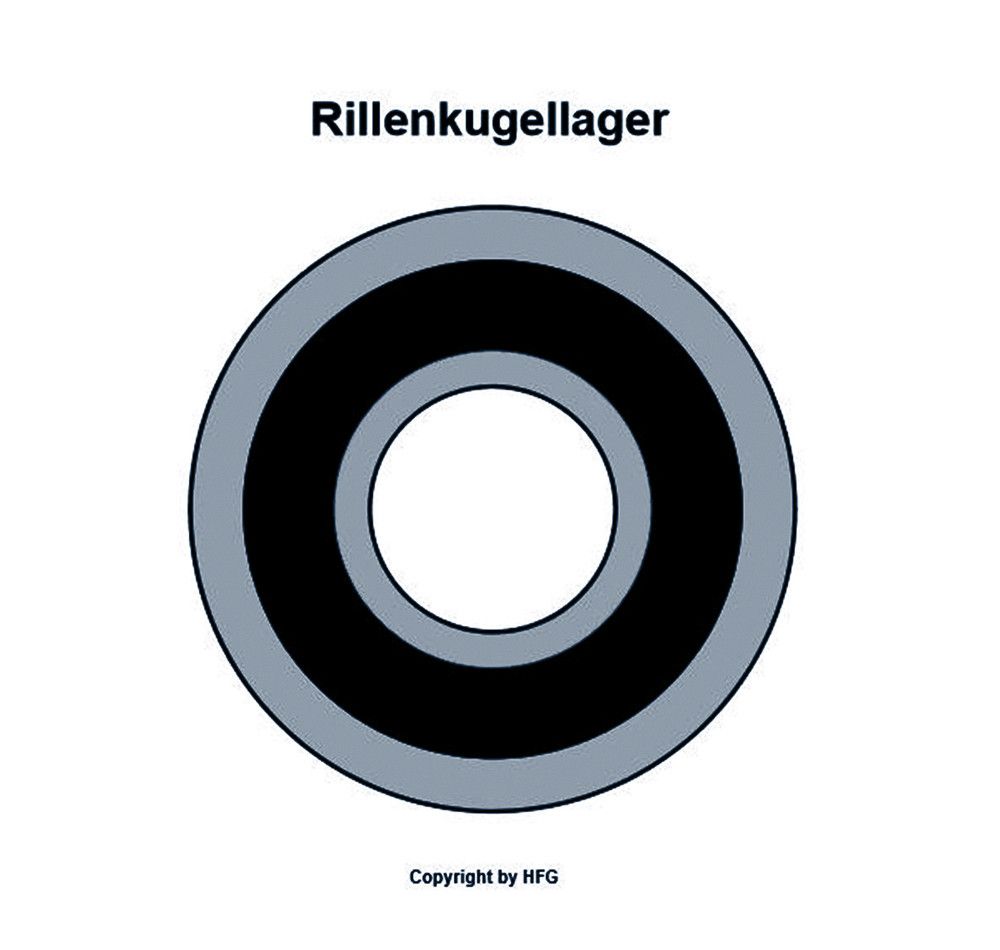 SKF Rillenkugellager 626 -2RSL