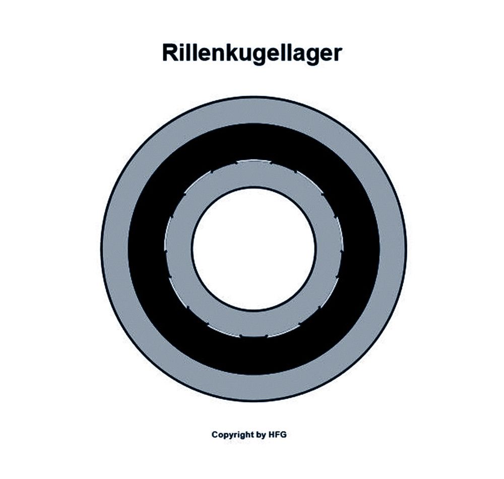 SKF - Rillenkugellager 61807 -2RZ