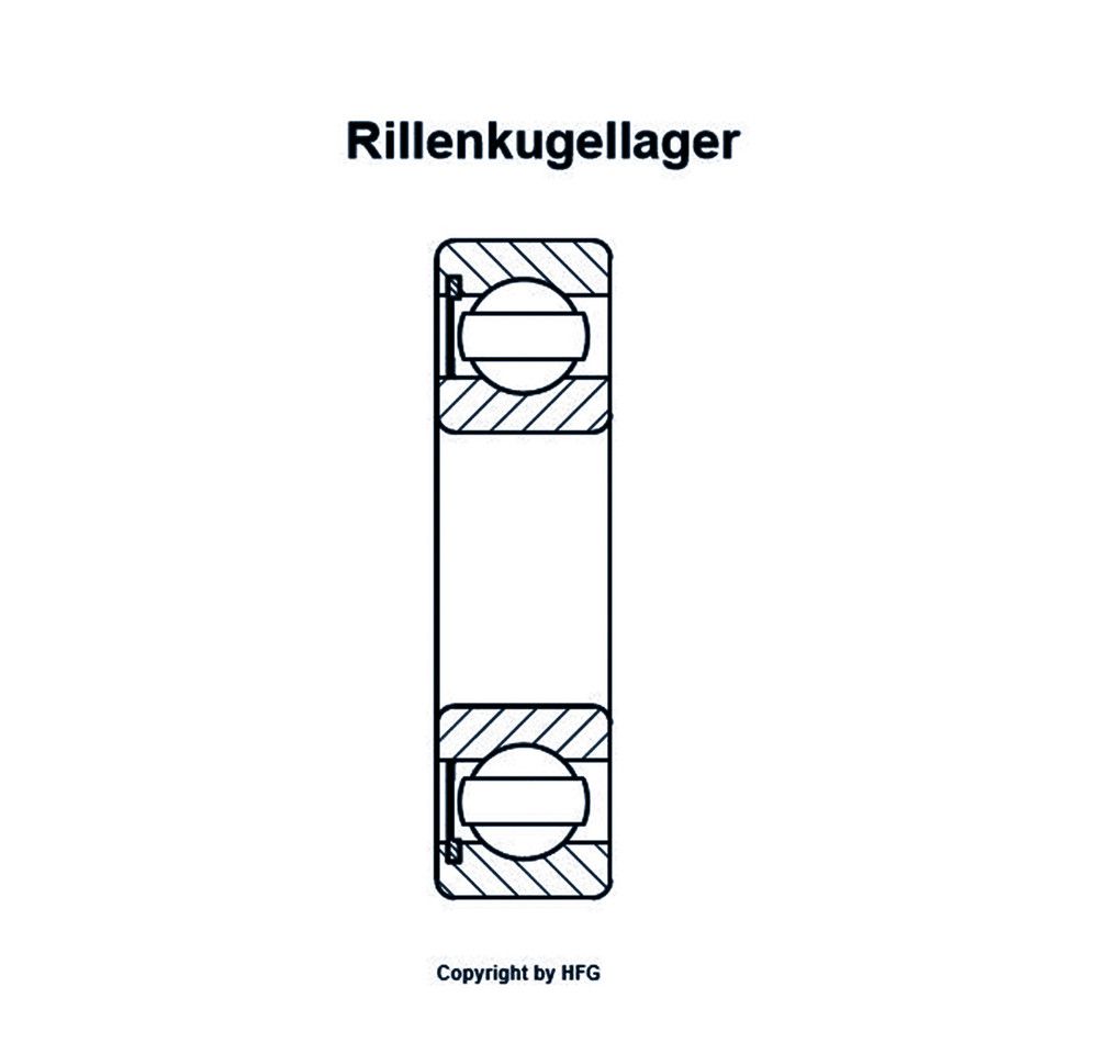 SKF Deep Groove Ball Bearing 6013-RS1