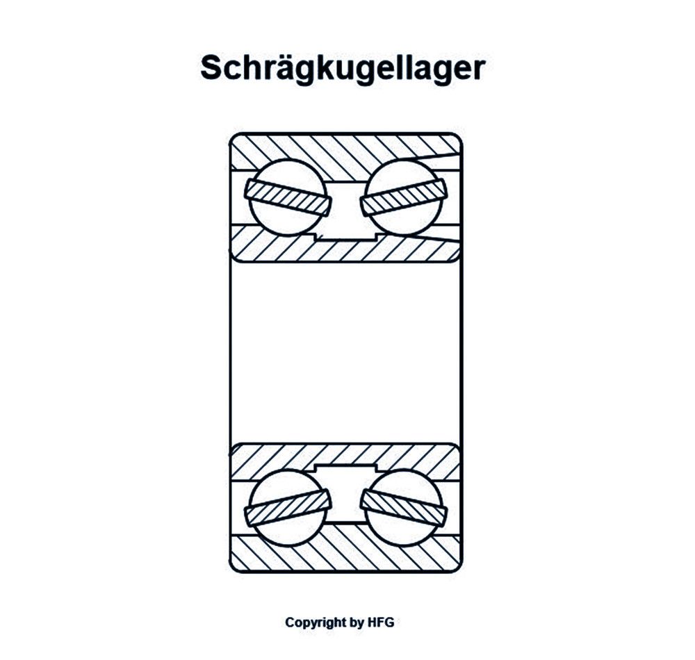 FAG Schrägkugellager 3219 -M