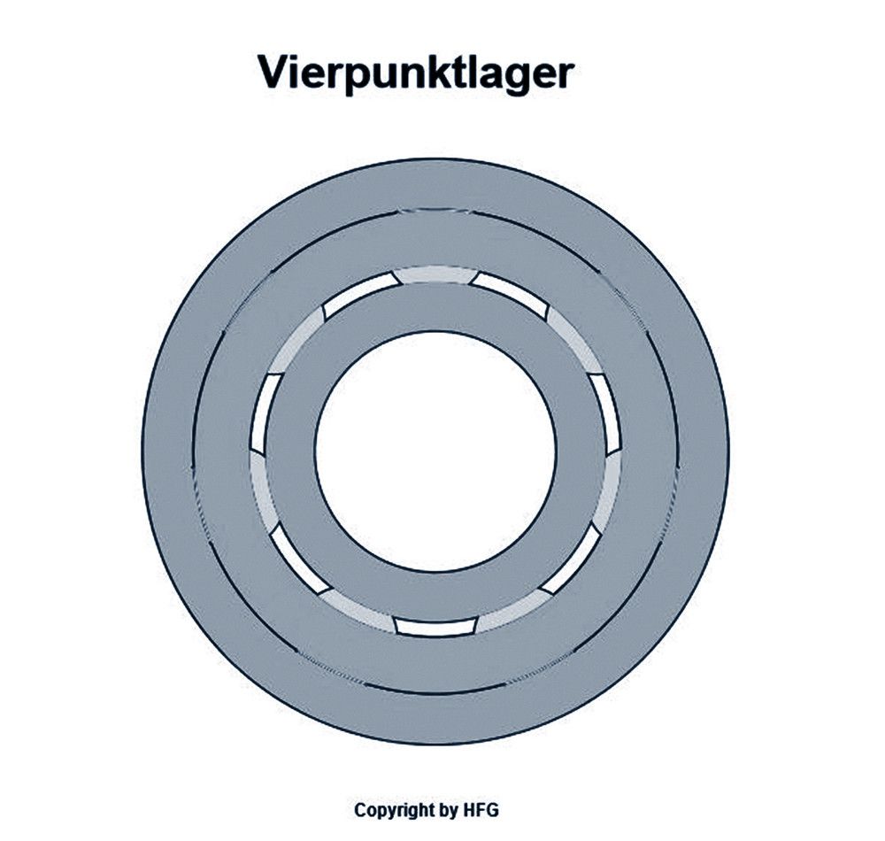 NKE four-point bearing QJ206 -MPA-C3
