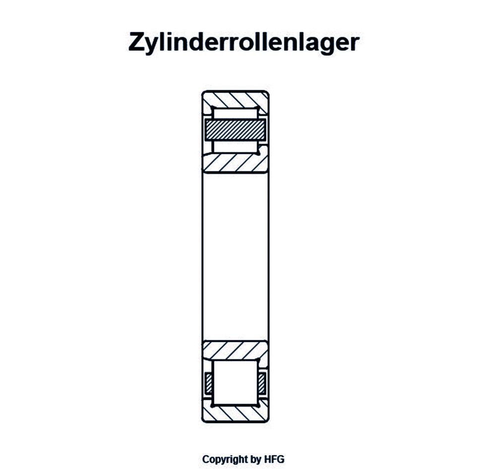 FAG - Zylinderrollenlager NJ2309 -E-XL-M1-C3