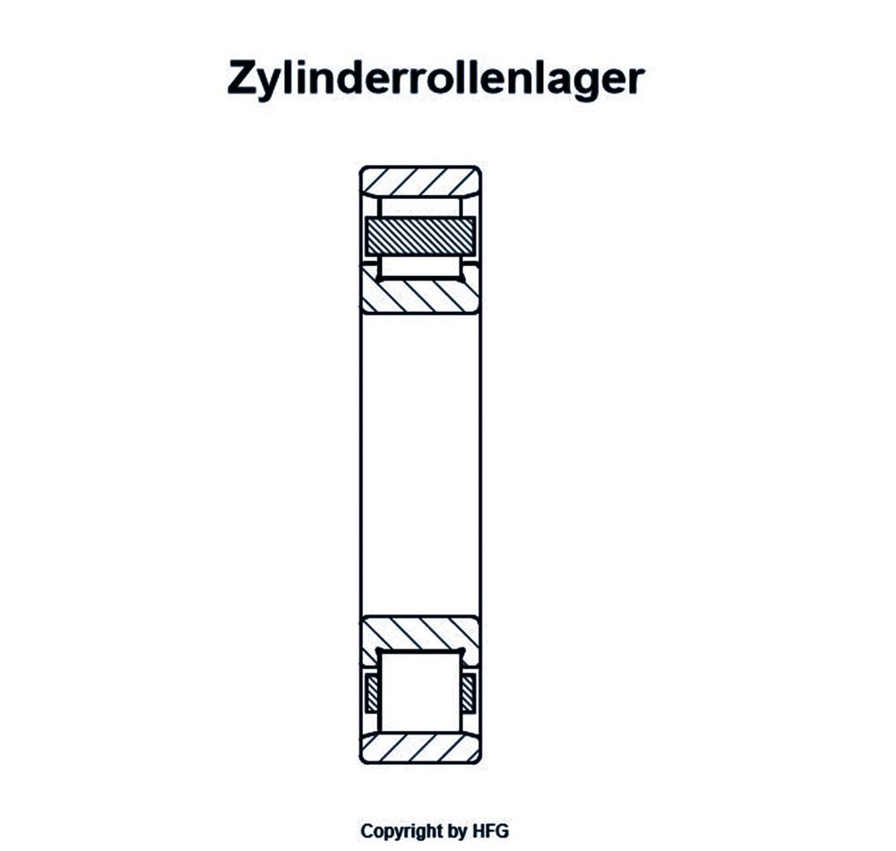 FAG Zylinderrollenlager N312 -E-XL-TVP2