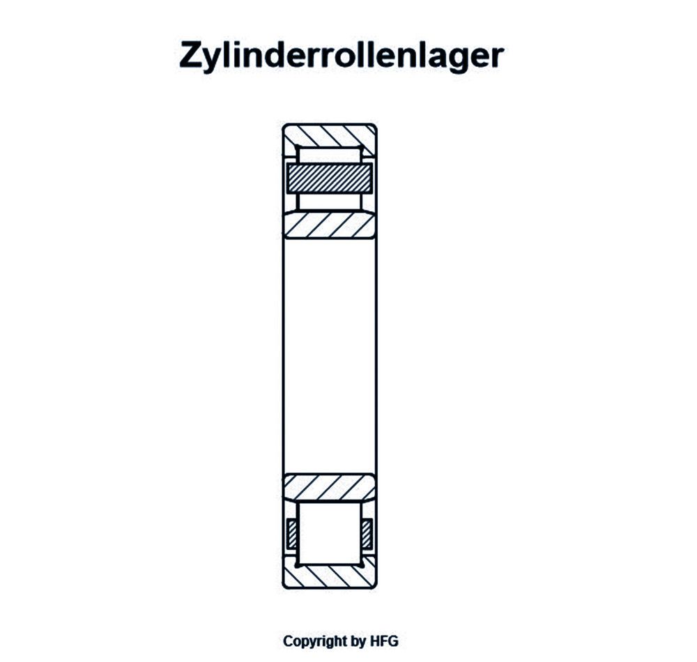SKF - Zylinderrollenlager NU310  ECJ/C3